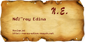 Nérey Edina névjegykártya